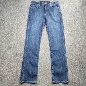 Aviator Fly Straight Jeans Womens 30 Vintage Indigo Mid Rise Stretch Denim USA